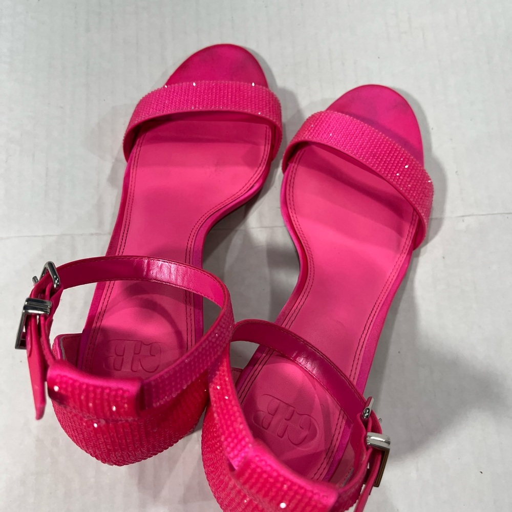 GIANNI BINI BLING OUT RHINESTONE EMBELLISHED HEEL - Picture 12 of 15